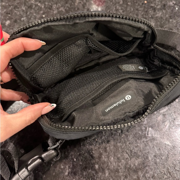 lululemon athletica Black Crossbody Bag with Red Accent - Picture 3 of 3